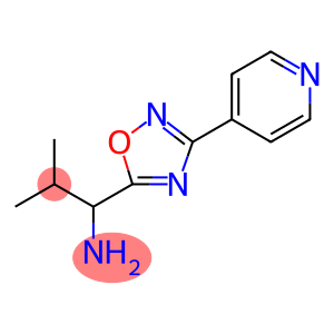 2-methyl-1-[3-(pyridin-4-yl)-1,2,4-oxadiazol-5-yl]propan-1-amine