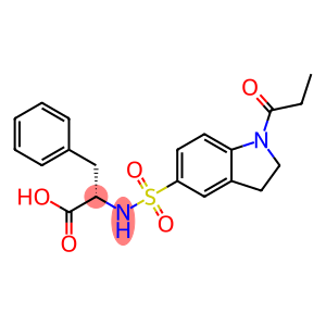 3-phenyl-2-[(1-propanoyl-2,3-dihydroindol-5-yl)sulfonylamino]propanoic acid