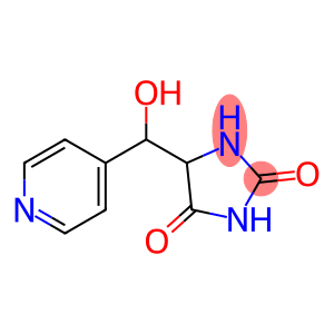 Hydantoin,  5-(hydroxy-4-pyridylmethyl)-  (6CI)