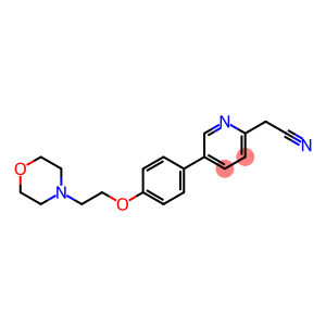 2-(5-(4-(2-morpholinoethoxy)phenyl)pyridin-2-yl)acetonitrile