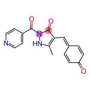 N(1)-isonicotinoyl-3-methyl-4-(4-hydroxybenzilidene)-2-pyrazolin-5-one