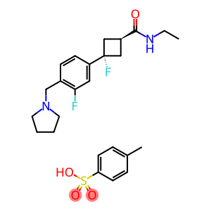 反式-N-乙基-3-氟-3-[3-氟-4-(1-吡咯烷基甲基)苯基]-环丁烷甲酰胺 4-甲基苯磺酸盐