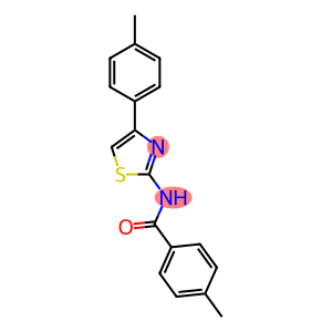 4-methyl-N-[4-(4-methylphenyl)-1,3-thiazol-2-yl]benzamide