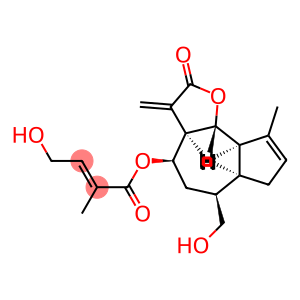 (E)-4-Hydroxy-2-methyl-2-butenoic acid [(3aR)-2,3,3aβ,4,5,6,6aβ,7,9aβ,9bα-decahydro-6α-hydroxymethyl-9-methyl-3-methylene-2-oxoazuleno[4,5-b]furan-4α-yl] ester