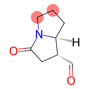 1H-Pyrrolizine-1-carboxaldehyde, hexahydro-3-oxo-, (1R-cis)- (9CI)