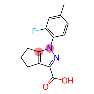 1-(2-fluoro-4-methylphenyl)-1H,4H,5H,6H-cyclopenta[c]pyrazole-3-carboxylic acid