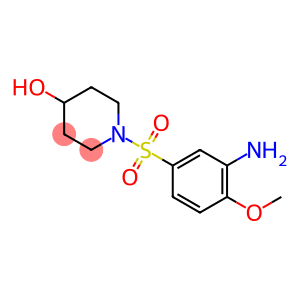 4-Piperidinol, 1-[(3-amino-4-methoxyphenyl)sulfonyl]-