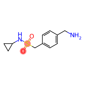 1-[4-(aminomethyl)phenyl]-N-cyclopropylmethanesulfonamide