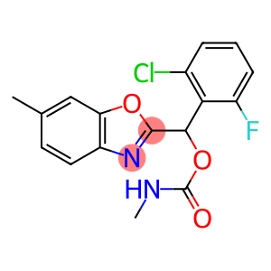 2-Benzoxazolemethanol, α-(2-chloro-6-fluorophenyl)-6-methyl-, methylcarbamate (ester) (9CI)