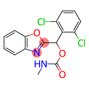 2-Benzoxazolemethanol, α-(2,6-dichlorophenyl)-, methylcarbamate (ester) (9CI)