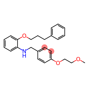 N-[[4-(2-methoxyethoxy)phenyl]methyl]-2-(3-phenylpropoxy)aniline