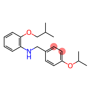 2-(2-methylpropoxy)-N-[(4-propan-2-yloxyphenyl)methyl]aniline