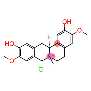 (13aS)-2,11-dihydroxy-3,10-dimethoxy-7-methyl-5,8,13,13a-tetrahydro-6H-isoquino[3,2-a]isoquinolinium chloride