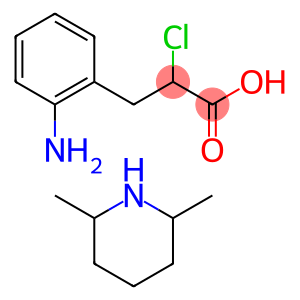 Benzenepropanoic acid, 2-amino-α-chloro-, compd. with 2,6-dimethylpiperidine (1:1)