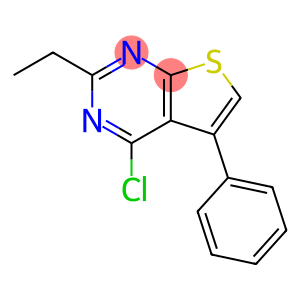 4-chloro-2-ethyl-5-phenylthieno[2,3-d]pyrimidine