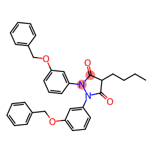4-Butyl-1,2-bis[3-(phenylmethoxy)phenyl]-3,5-pyrazolidinedione