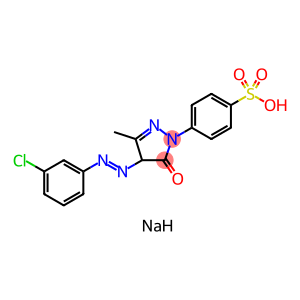 sodium 4-[4-[(3-chlorophenyl)azo]-3-methyl-5-oxo-2-pyrazolin-1-yl]benzenesulphonate