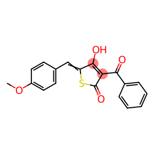 2(5H)-Thiophenone, 3-benzoyl-4-hydroxy-5-[(4-methoxyphenyl)methylene]-