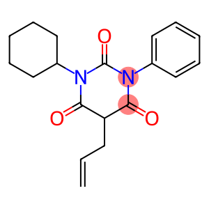 1-Cyclohexyl-3-phenyl-5-(2-propenyl)barbituric acid