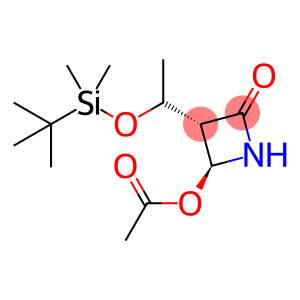 2-Azetidinone, 4-(acetyloxy)-3-[1-[[(1,1-dimethylethyl)dimethylsilyl]oxy]ethyl]-, [3S-[3α(S*),4β]]- (9CI)