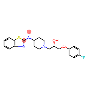 (R)-4-[(Benzothiazol-2-yl)methylamino]-α-[(4-fluorophenoxy)methyl]-1-piperidineethanol