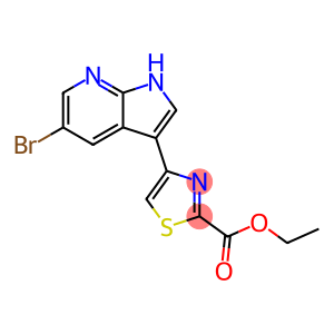 2-Thiazolecarboxylic acid, 4-(5-broMo-1H-pyrrolo[2,3-b]pyridin-3-yl)-, ethyl ester