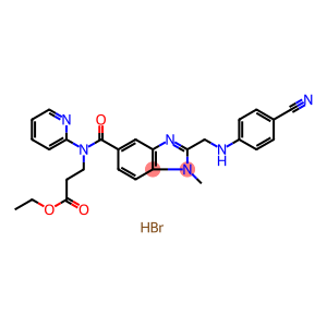 Ethyl 3-(2-((4-cyanophenylamino)methyl)-1-methyl-N-(pyridin-2-yl)-1H-benzo[d]imidazole-5-carboxamido)propanoate HBr