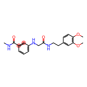 3-[[2-[[2-(3,4-Dimethoxyphenyl)ethyl]amino]-2-oxoethyl]amino]-N-methylbenzamide