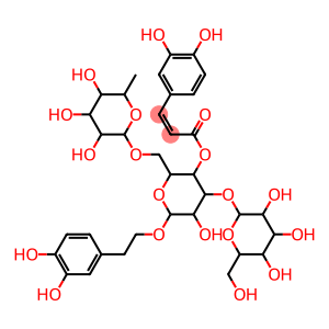 β-D-Glucopyranoside, 2-(3,4-dihydroxyphenyl)ethyl O-6-deoxy-α-L-mannopyranosyl-(1→6)-O-[β-D-glucopyranosyl-(1→3)]-, 4-[(2E)-3-(3,4-dihydroxyphenyl)-2-propenoate]