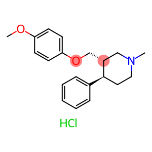 Piperidine, 3-[(4-methoxyphenoxy)methyl]-1-methyl-4-phenyl-, hydrochloride (1:1), (3S,4R)-