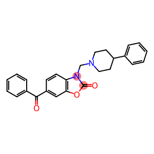 2(3H)-Benzoxazolone, 6-benzoyl-3-((4-phenyl-1-piperidinyl)methyl)-