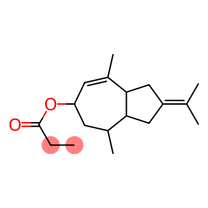 1,2,3,3a,4,5,6,8a-Octahydro-4,8-dimethyl-2-(1-methylethylidene)azulen-6-ol propionate