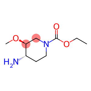 1-Piperidinecarboxylicacid,4-amino-3-methoxy-,ethylester,trans-(9CI)