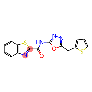2-Benzothiazolecarboxamide, N-[5-(2-thienylmethyl)-1,3,4-oxadiazol-2-yl]-