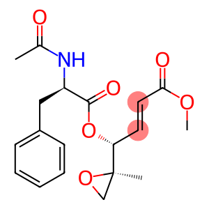 methyl 4-(N-acetylphenylalanyl)oxy-5,6-epoxy-5-methylhex-2-enoate