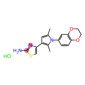 4-[1-(2,3-dihydro-1,4-benzodioxin-6-yl)-2,5-dimethyl-1H-pyrrol-3-yl]-1,3-thiazol-2-amine hydrochloride