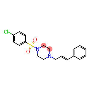 Piperazine, 1-[(4-chlorophenyl)sulfonyl]-4-[(2E)-3-phenyl-2-propen-1-yl]-