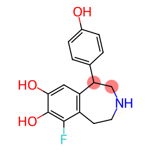 1H-3-Benzazepine-7,8-diol, 6-fluoro-2,3,4,5-tetrahydro-1-(4-hydroxyphenyl)-