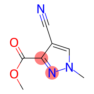 1H-Pyrazole-3-carboxylicacid,4-cyano-1-methyl-,methylester(9CI)