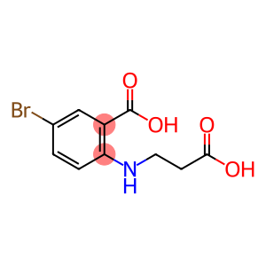 Benzoic acid, 5-bromo-2-[(2-carboxyethyl)amino]-