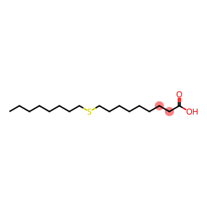 Nonanoic acid, 9-(octylthio)-