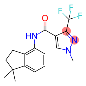 1H-Pyrazole-4-carboxamide, N-(2,3-dihydro-1,1-dimethyl-1H-inden-4-yl)-1-methyl-3-(trifluoromethyl)-