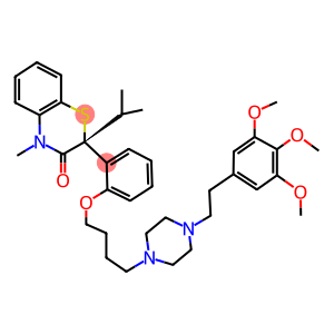 (2R)-2-[2-[[4-[4-[2-(3,4,5-Trimethoxyphenyl)ethyl]piperazin-1-yl]butyl]oxy]phenyl]-4-methyl-2-(1-methylethyl)-2H-1,4-benzothiazin-3(4H)-one