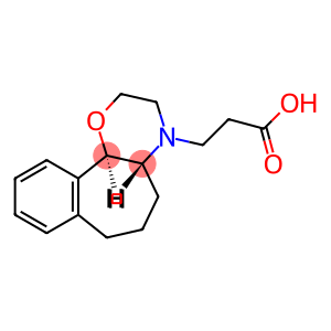 Benzo[6,7]cyclohept[1,2-b]-1,4-oxazine-4(4aH)-propanoicacid, 2,3,5,6,7,11b-hexahydro-, trans- (9CI)