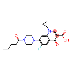 3-Quinolinecarboxylic acid, 1-cyclopropyl-6-fluoro-1,4-dihydro-4-oxo-7-[4-(1-oxopentyl)-1-piperazinyl]-