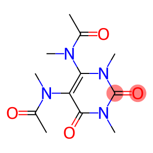 Uracil,  1,3-dimethyl-5,6-bis(N-methylacetamido)-  (6CI)