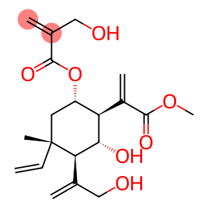 (1S)-4α-Ethenyl-2α-hydroxy-3β-[1-(hydroxymethyl)ethenyl]-6α-[[2-(hydroxymethyl)-1-oxo-2-propenyl]oxy]-4-methyl-α-methylenecyclohexane-1β-acetic acid methyl ester