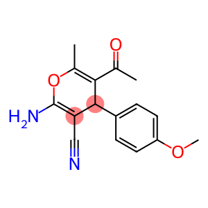 5-ACETYL-2-AMINO-4-(4-METHOXYPHENYL)-6-METHYL-4H-PYRAN-3-CARBONITRILE