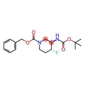 (3R,4R)-benzyl 3-((tert-butoxycarbonyl)amino)-4-fluoropiperidine-1-carboxylate