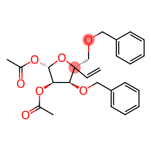 (2S,3R,4S,5R)-2-乙酰氧基-4-苄氧基-5-(苄氧基甲基)-5-乙烯基-四氢呋喃-3-基]乙酸酯